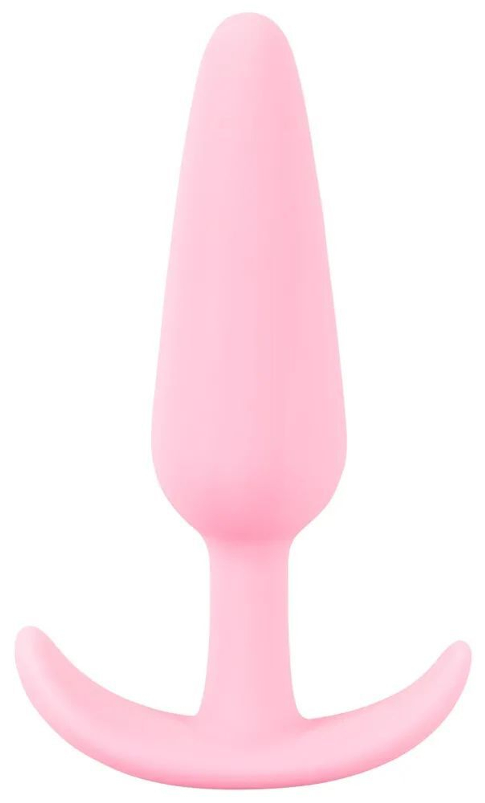 Розовая анальная втулка mini butt plug - 8,4 см.