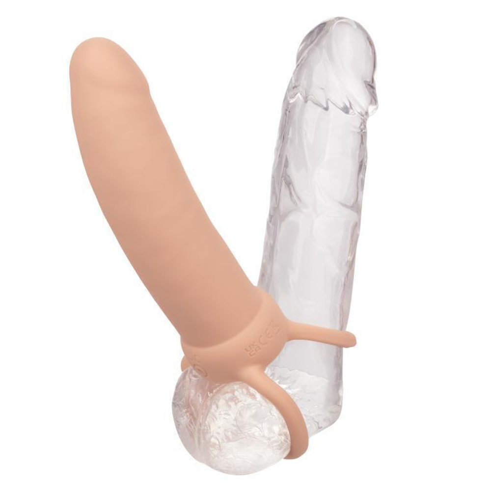 Телесная вибронасадка для двойного проникновения rechargeable thick dual penetrator - 14 см.