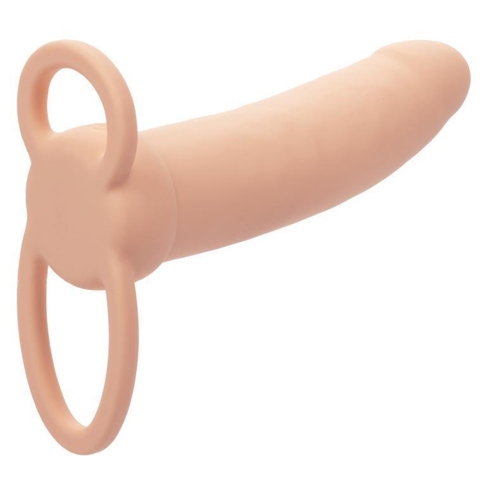 Телесная вибронасадка для двойного проникновения rechargeable thick dual penetrator - 14 см.