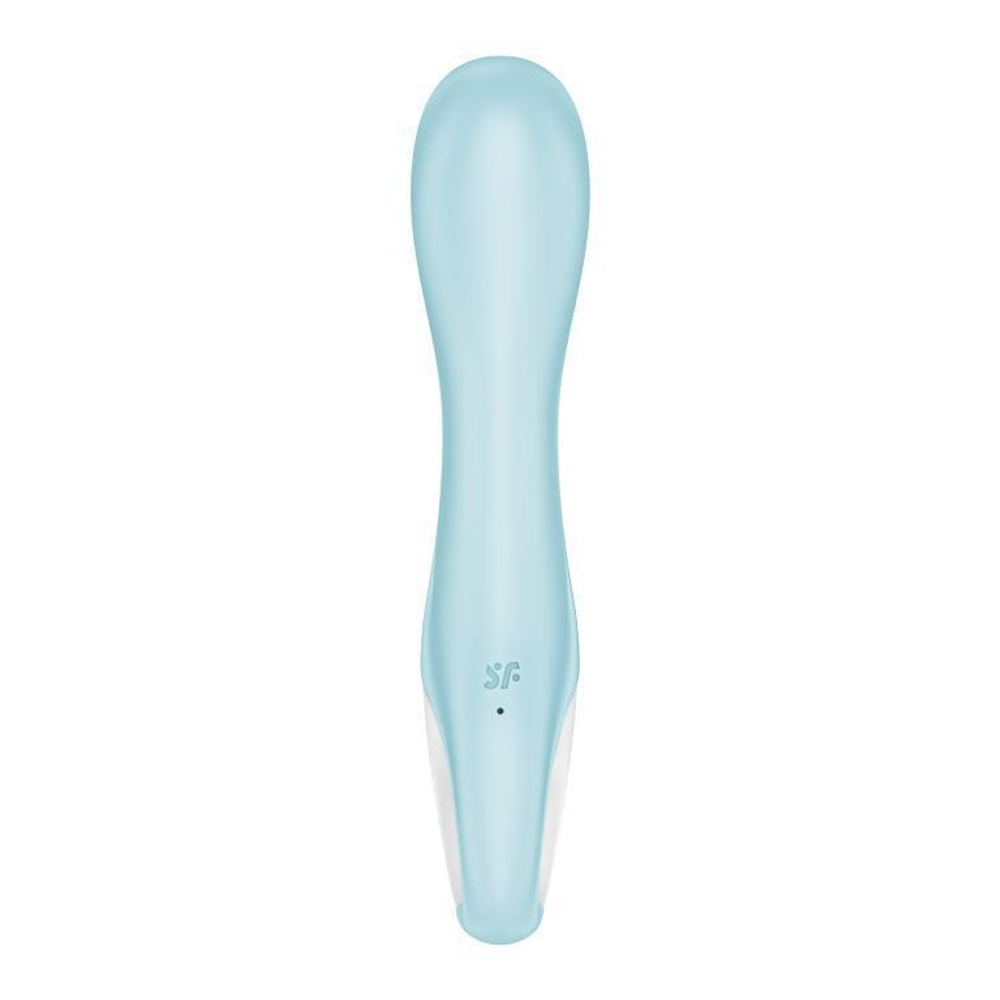 Голубой вибромассажер Air Pump Vibrator 5+ - 21 см.