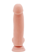 Телесный фаллоимитатор-реалистик dual density dildo - 18 см.