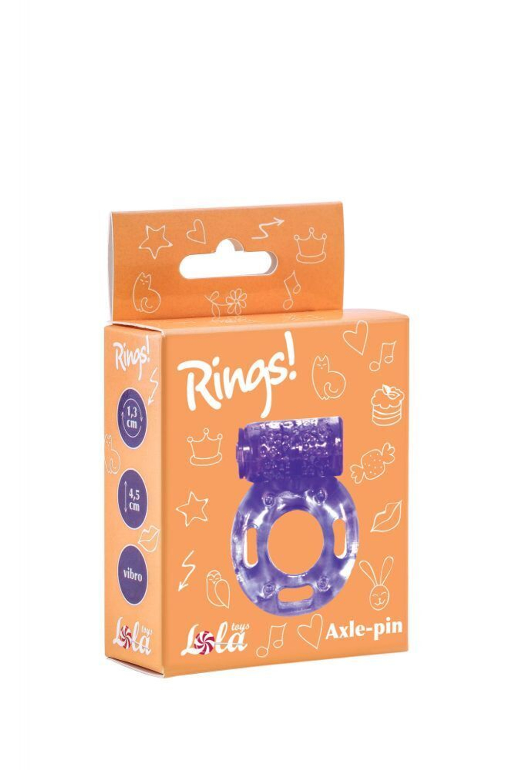 Эрекционное кольцо с вибрацией rings axle-pin