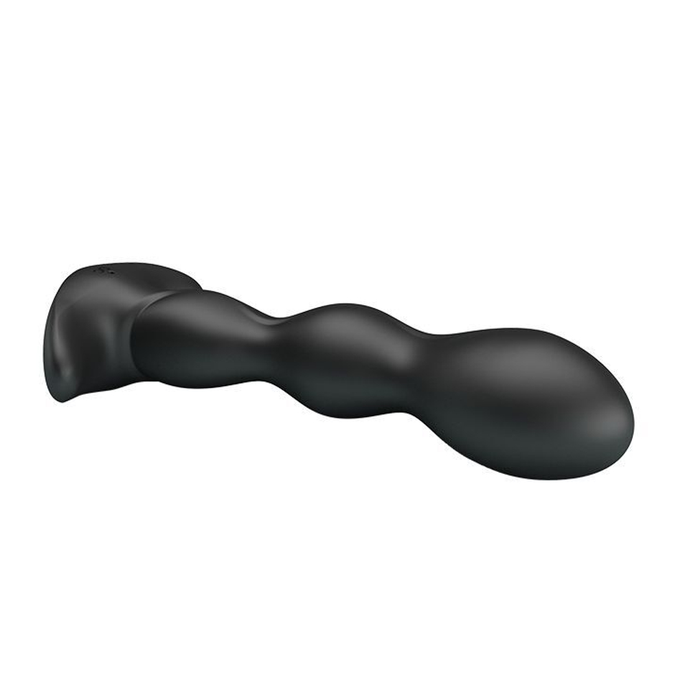 Черный анальный стимулятор простаты с вибрацией special anal massager - 14,5 см.