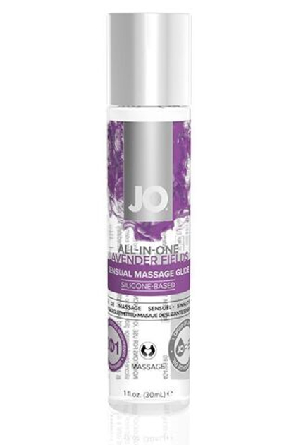 Массажный гель All-In-One Massage Oil Lavender с ароматом лаванды - 30 мл.