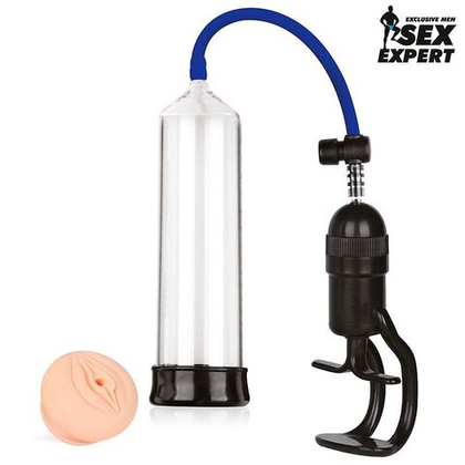 Прозрачная вакуумная помпа Sex Expert с насадкой-вагиной