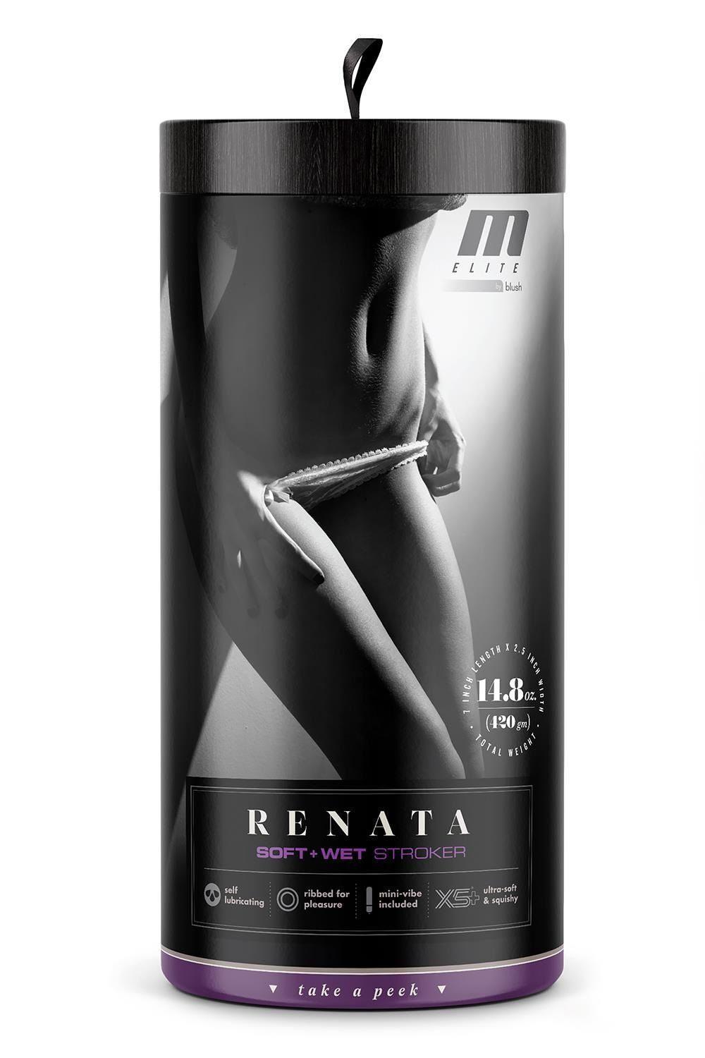 Реалистичная мягкая вагина с вибрацией Renata-X
