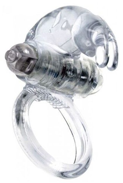 Эрекционное виброкольцо с клиторальным зайчиком