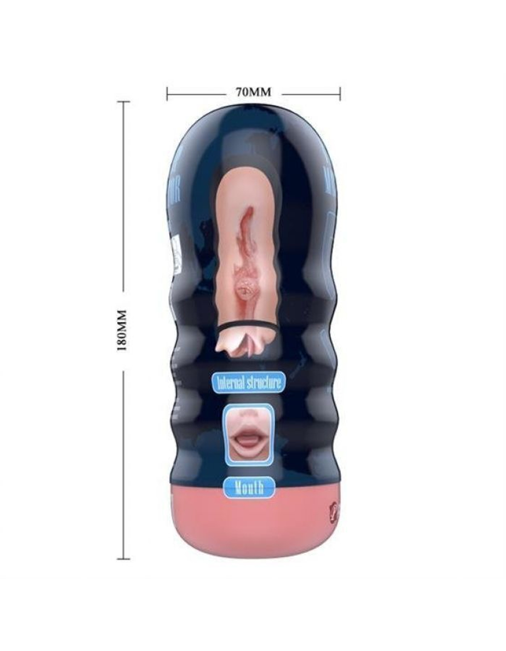 Реалистичный ротик для удовольствий Vacuum Cup Delight