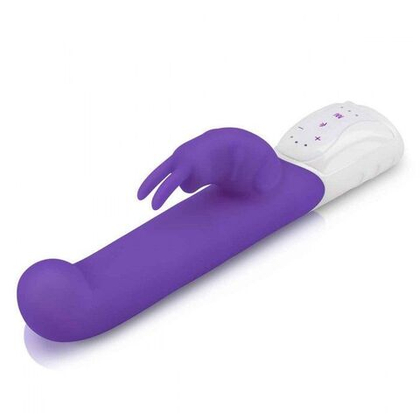 Фиолетовый вибромассажер для g-точки come hither g-spot rabbit - 24,5 см.