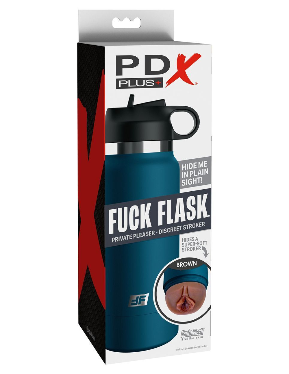Смуглый мастурбатор-вагина в синей колбе f*ck flask