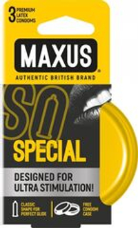 Презервативы с точками и рёбрами в железном кейсе MAXUS Special