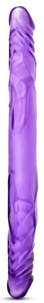 Фиолетовый двусторонний фаллоимитатор 14 inch double dildo - 35 см.