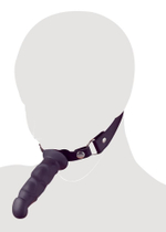 Кляп с наружным фаллоимитатором knebel mit dildo