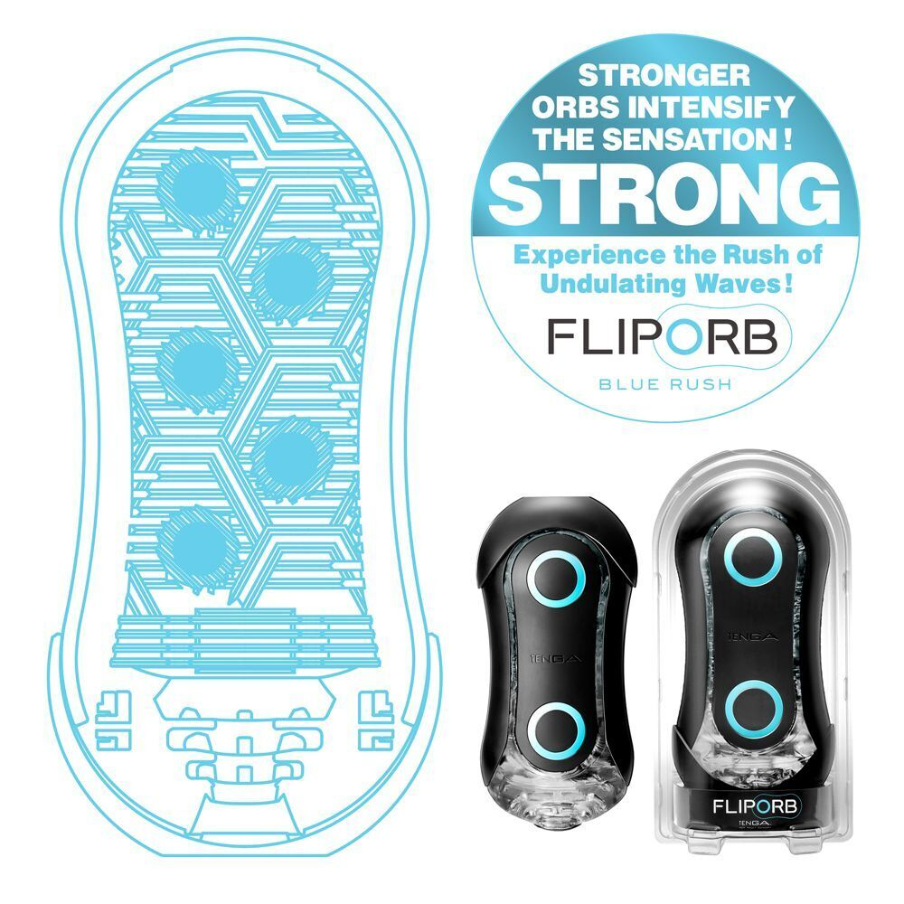 Мастурбатор tenga flip orb strong blue rush