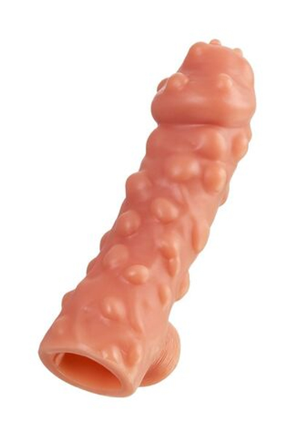 Насадка на фаллос с крупными бугорками cock sleeve 003 size l - 17,6 см.