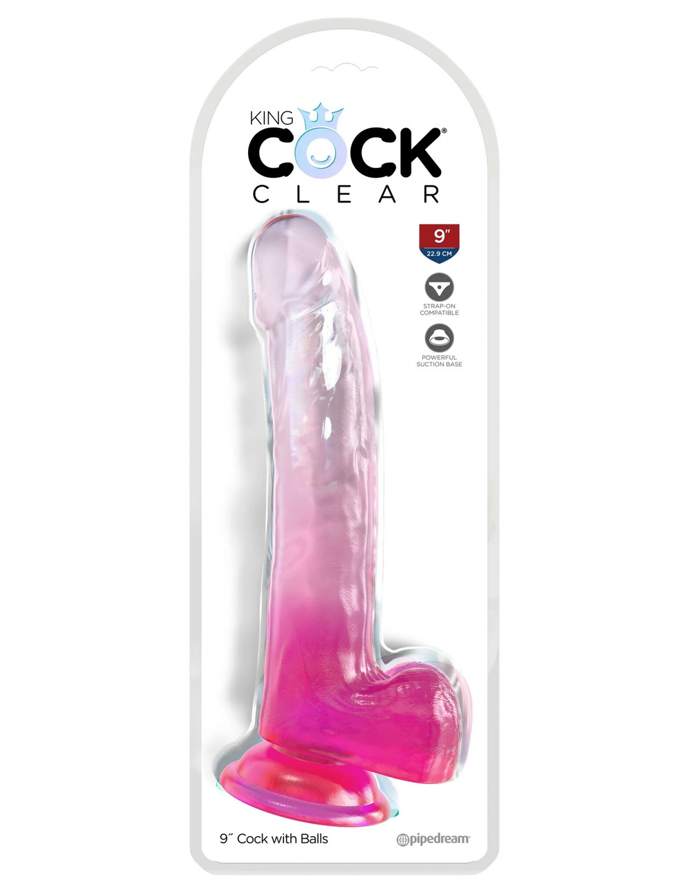 Фаллоимитатор с мошонкой на присоске 9’’ cock with balls - 24,8 см.