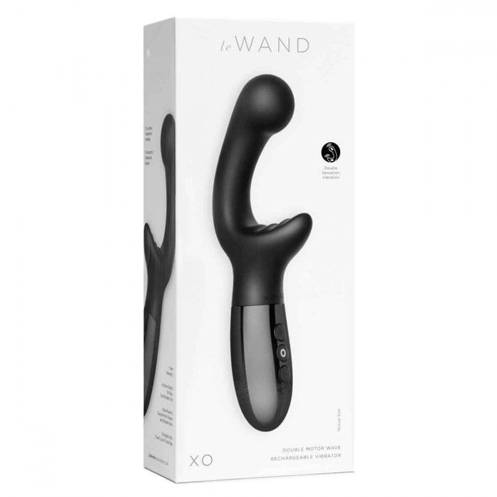 Вибромассажер с двумя моторами Le Wand XO - 19 см.
