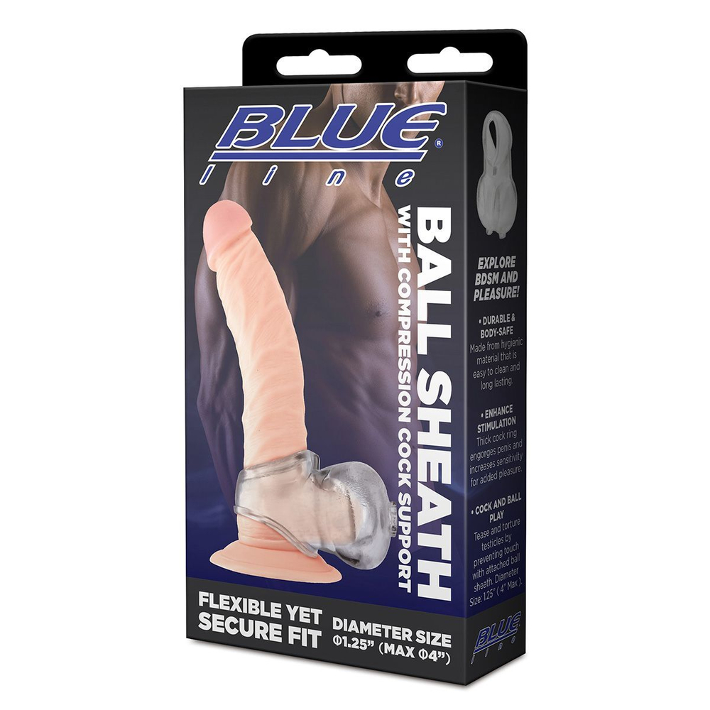Прозрачная насадка-утяжка для мошонки ball sheath with compression cock support