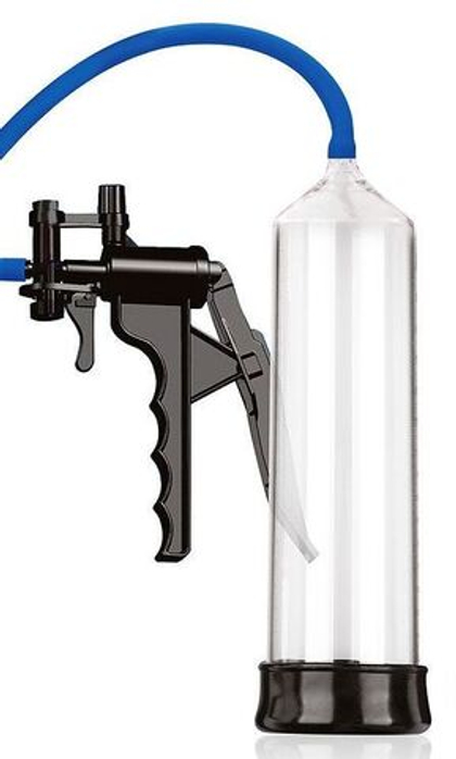 Прозрачная вакуумная помпа Sex Expert с ручным насосом