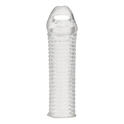 Текстурированная насадка на пенис clear textured penis enhancing sleeve extension - 16,5 см.