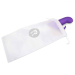 Фиолетовый вибромассажер для g-точки come hither g-spot rabbit - 24,5 см.
