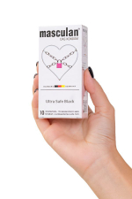 Ультрапрочные презервативы Masculan Ultra Safe Black