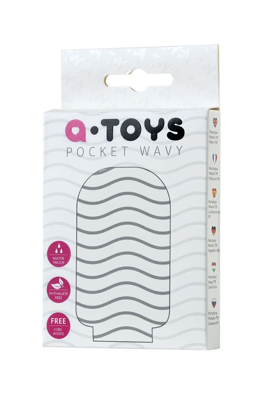 Нежный ласковый мастурбатор с волнами A-Toys Pocket Wavy