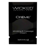 Крем для массажа и мастурбации wicked stroking and massage creme - 3 мл.