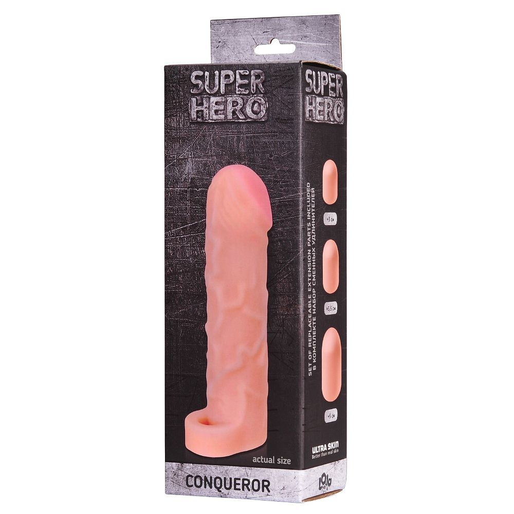 Фаллоудлинитель super hero conqueror - 19,5 см.