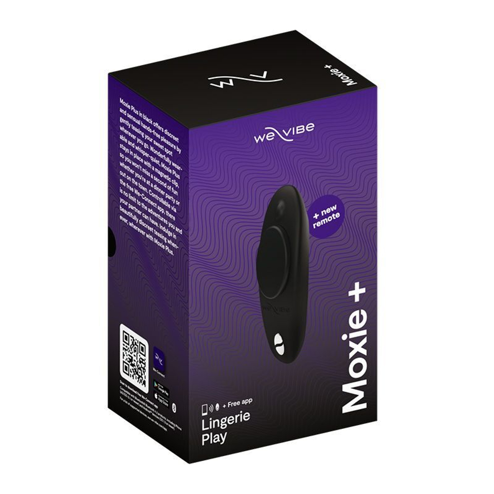 Черный вибратор в трусики we-vibe moxie+