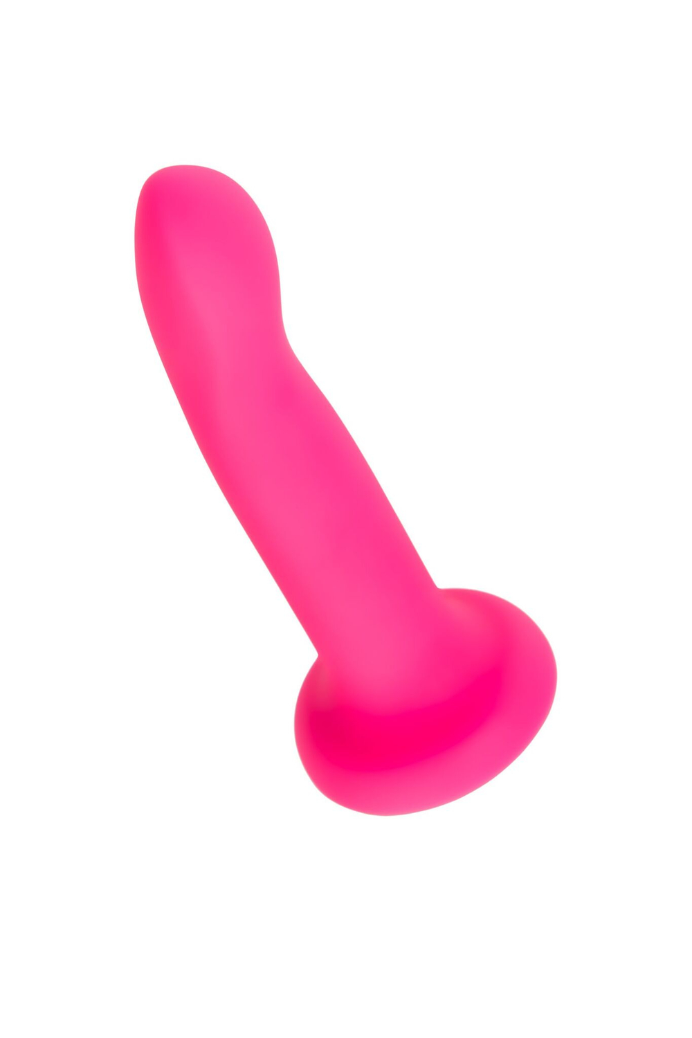 Ярко-розовый, светящийся в темноте фаллоимитатор sam glow - 17 см.