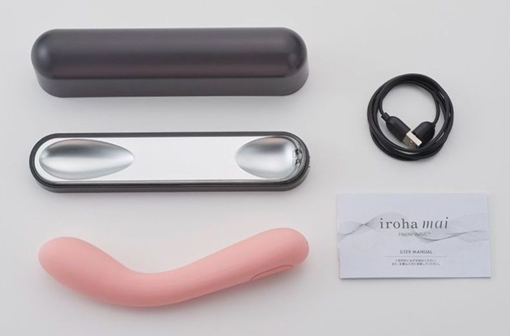 Изогнутый вибратор Iroha Mai - 17,4 см.