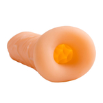 Телесный фаллоудлинитель extra size bubbles - 15,5 см.