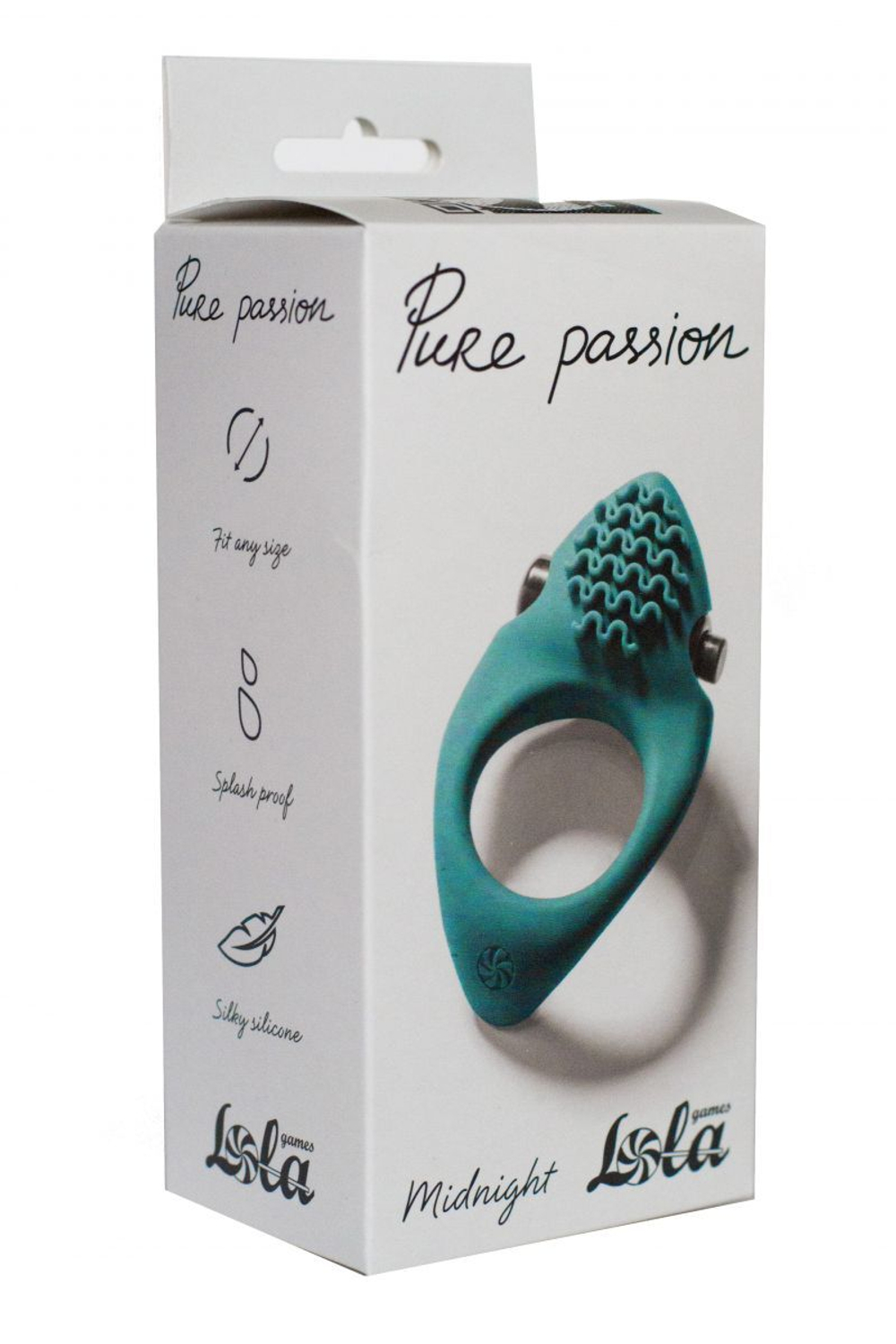 Эрекционное виброкольцо pure passion midnight