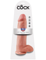 Реалистичный фаллоимитатор на присоске 11 cock with balls