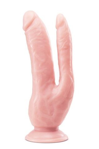 Телесный фаллоимитатор 8 inch dp cock - 20,32 см.