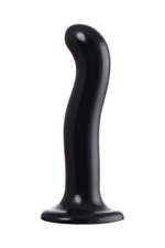 Черный стимулятор для пар p&g-spot dildo size l - 19 см.