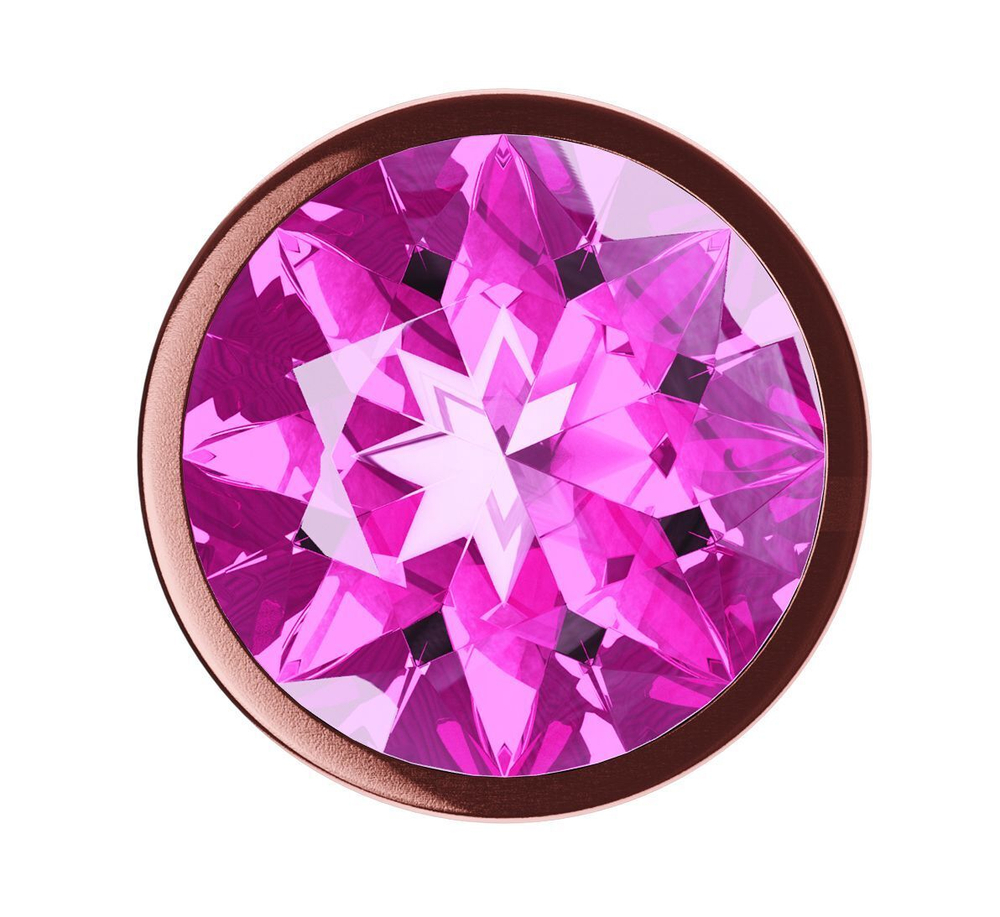 Пробка цвета розового золота с кристаллом Diamond Shine