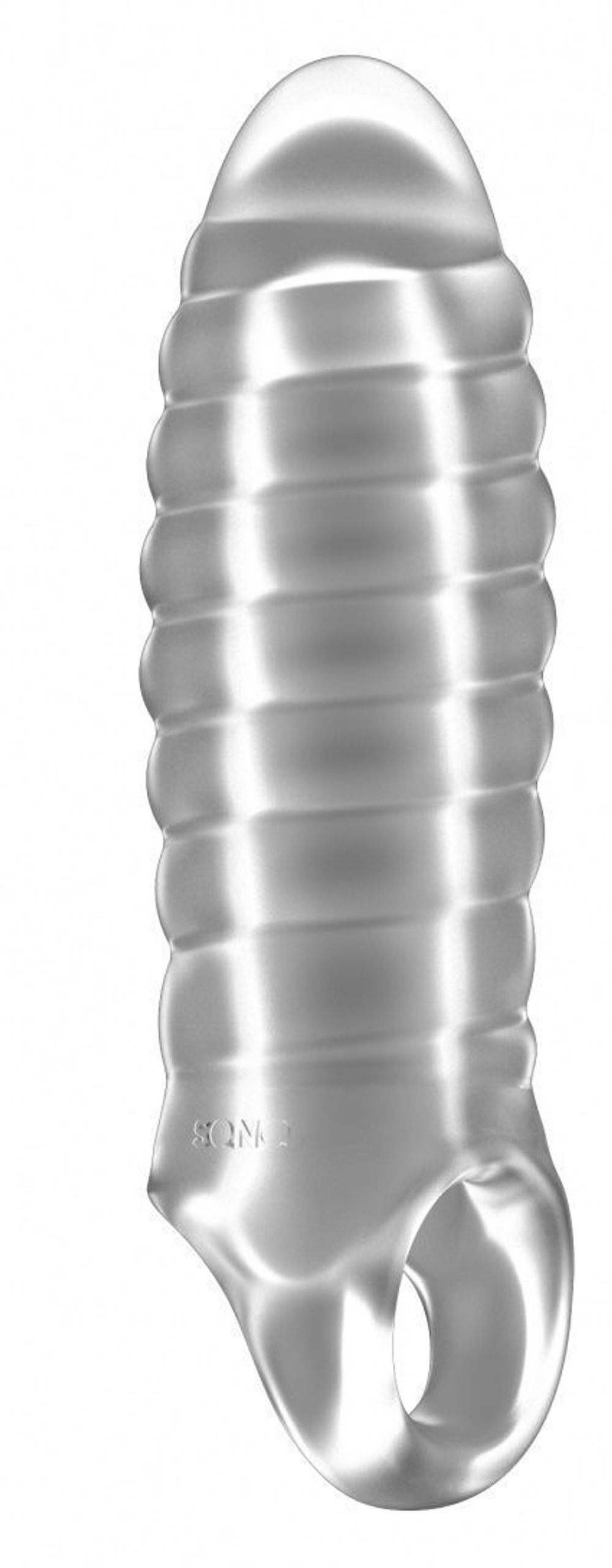 Прозрачная насадка на пенис закрытого типа n 36 stretchy thick penis extension - 15,2 см.
