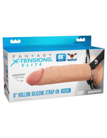Полый страпон на ремнях hollow silicone strap-on
