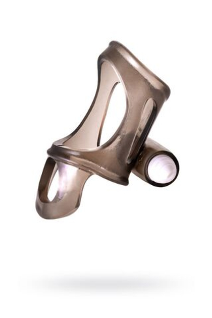 Дымчатая насадка на пенис toyfa xlover с вибропулей