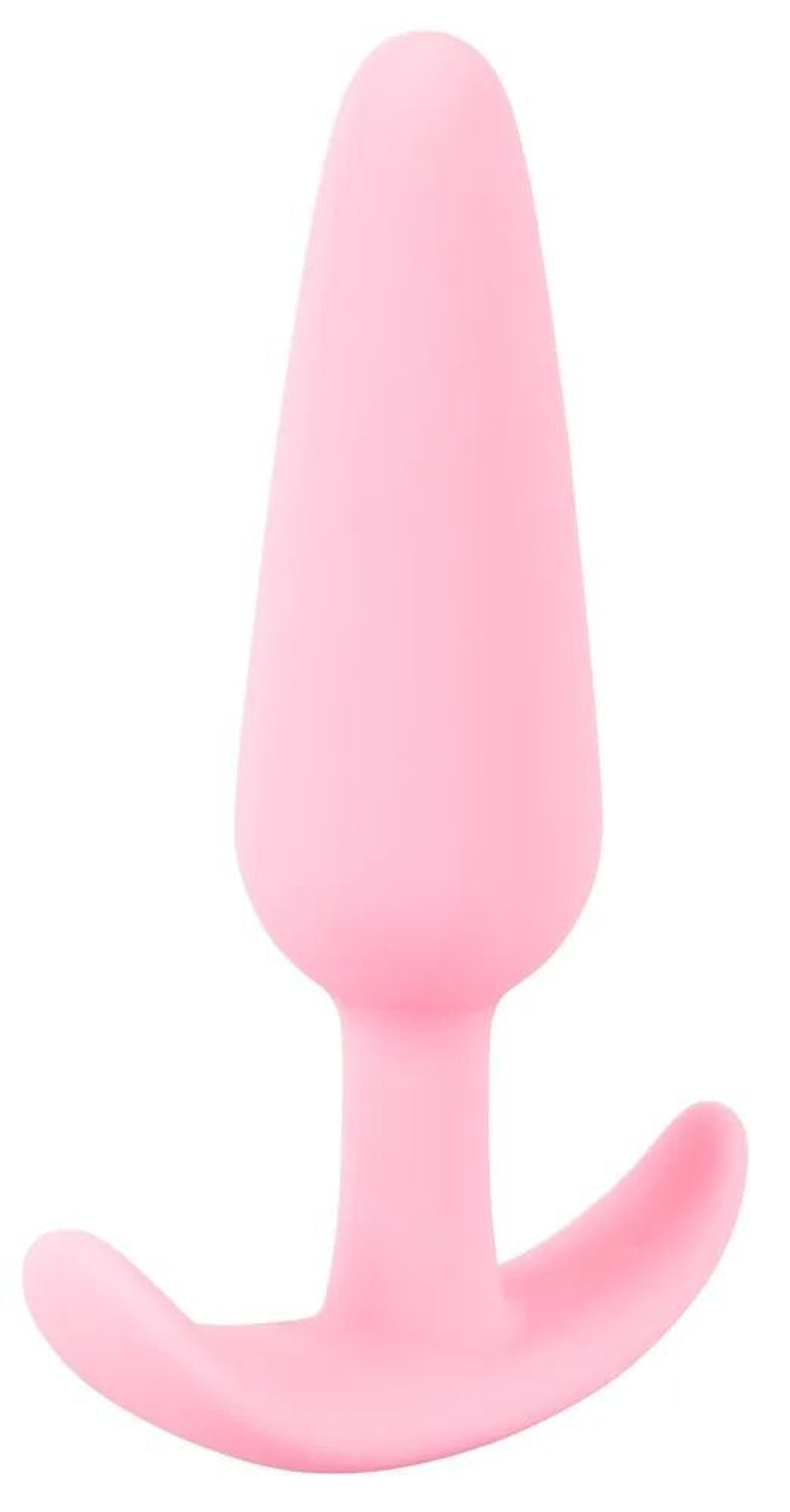 Розовая анальная втулка mini butt plug - 8,4 см.