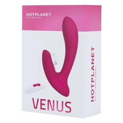 Бордовый вибратор для точки g с вакуум-волновой стимуляцией клитора venus