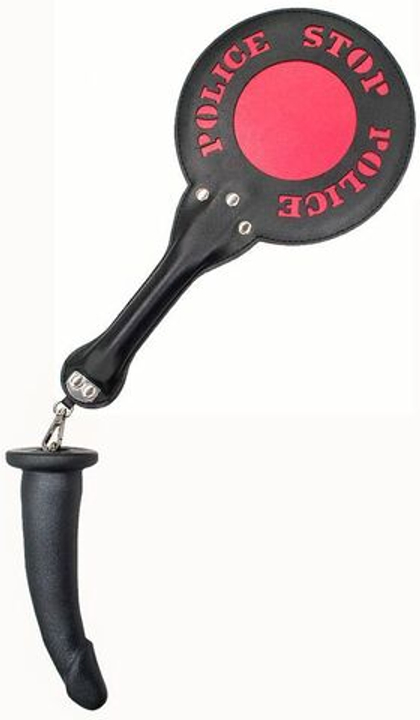 Шлёпалка  полиция  с анальным плагом