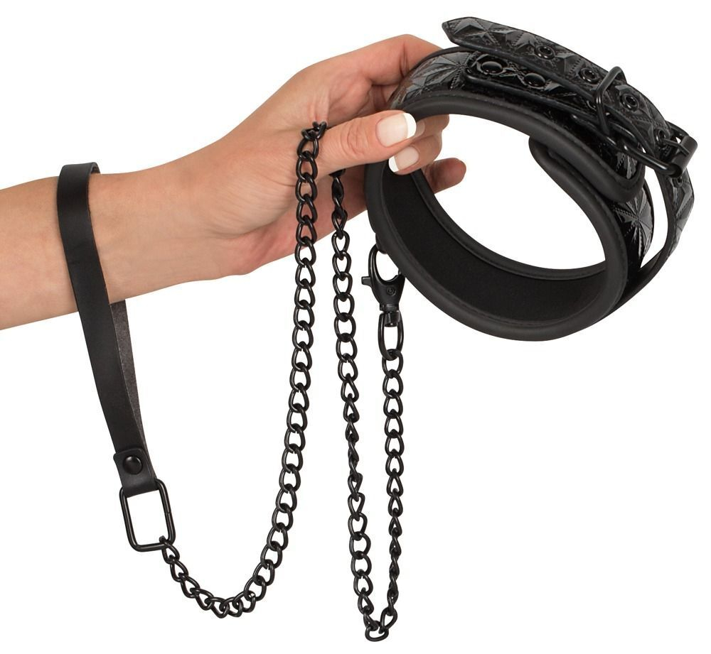 Ошейник и поводок с геометрическим узором collar with leash
