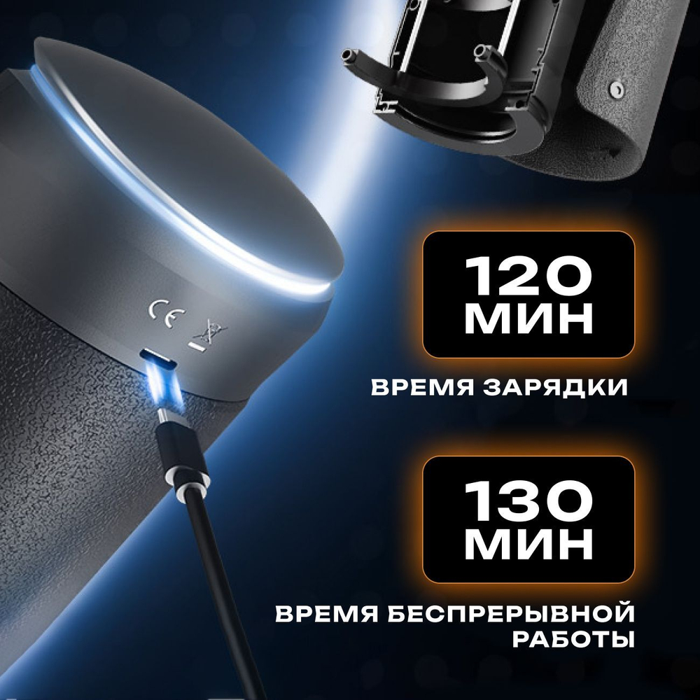 Пульсирующий нереалистичный мастурбатор с вибрацией и теплом Warrior-X