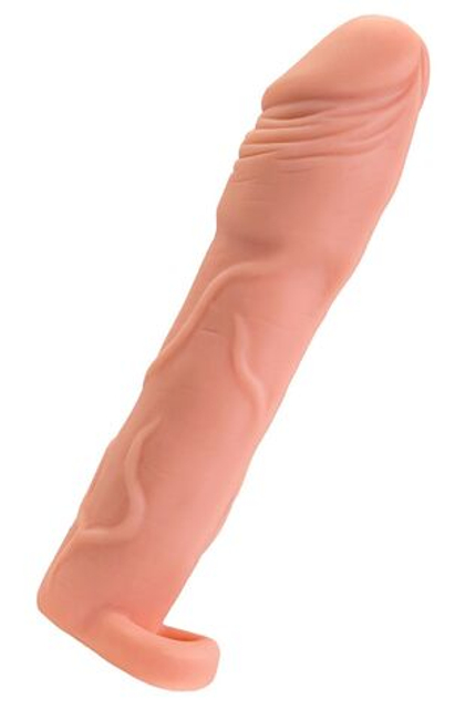 Телесная удлиняющая насадка с подхватом - 19 см.