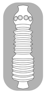 Прозрачный мастурбатор Pocket Masturbator Twister
