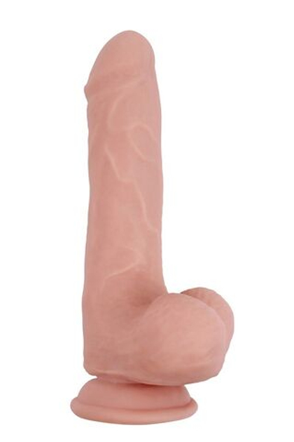 Телесный фаллоимитатор-реалистик dual density dildo - 20 см.