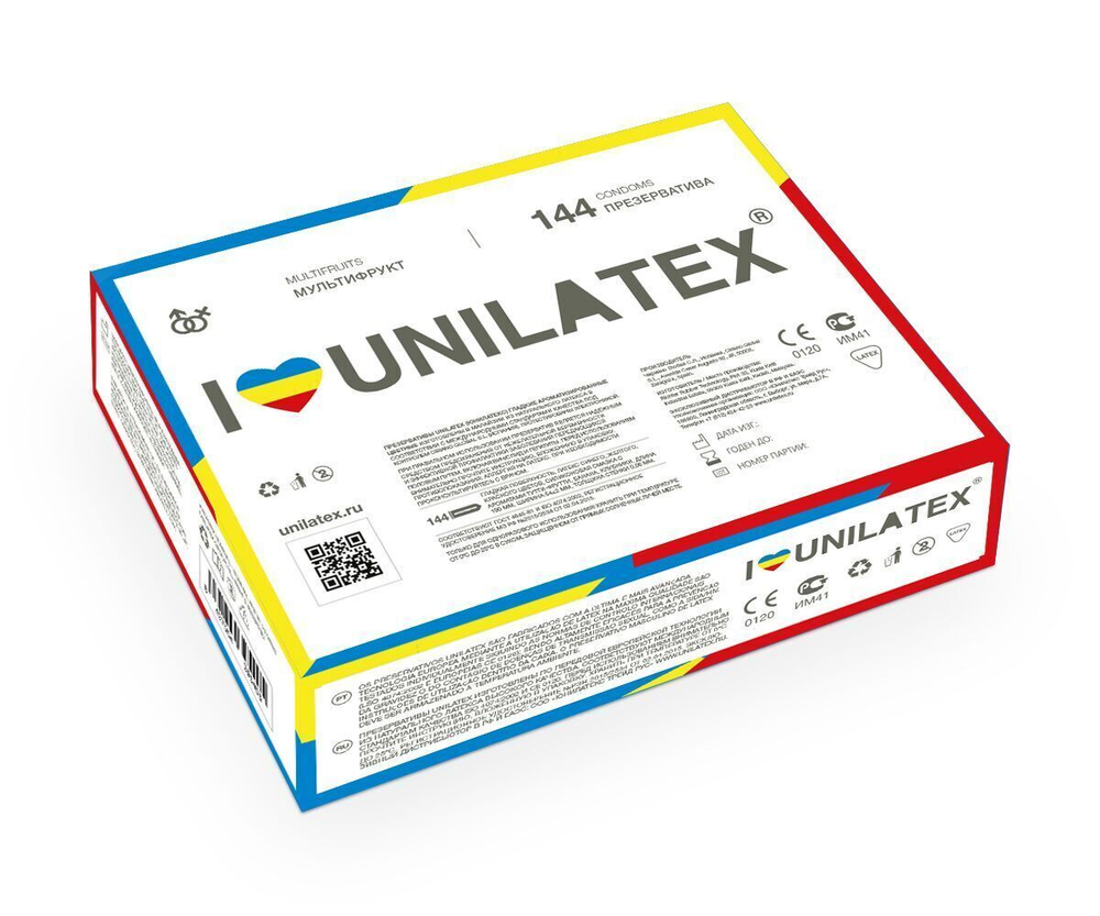 Разноцветные ароматизированные презервативы Unilatex Multifruits